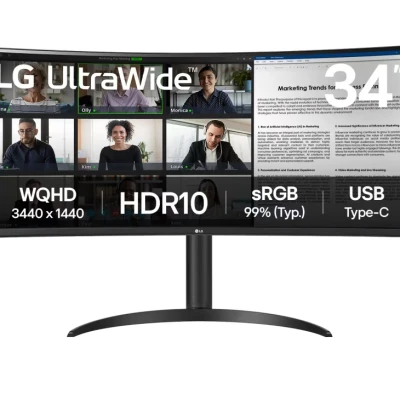 Монітор LG 34" 34WR55QK-B 2xHDMI (34WR55QK-B)