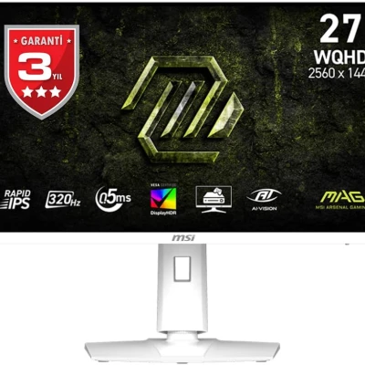 Монітор MSI 27" MAG 274QRFW-X32 2xHDMI (9S6-3CE49H-028)