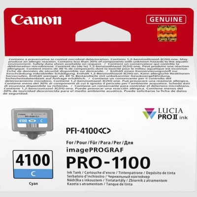 Картридж Canon PFI-4100 imagePROGRAF PRO-1100 Cyan (6778C001)